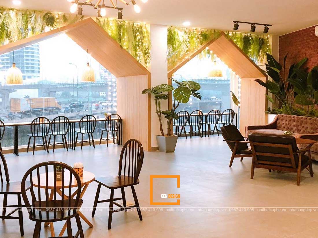 thiết kế quán cafe phong cách hiện đại